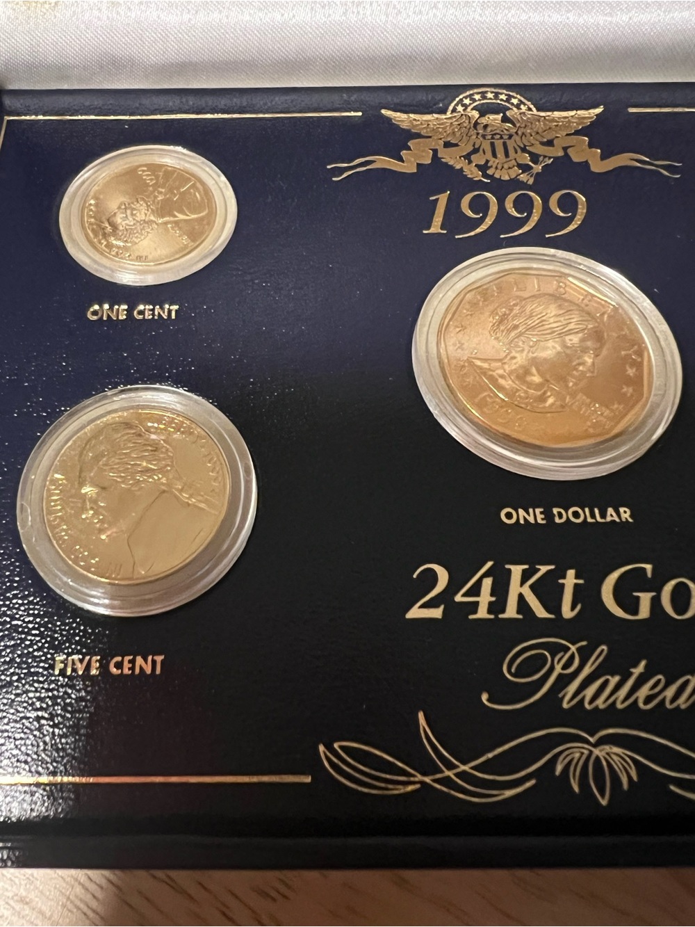 Gold-Plated US Coin Set - 1999